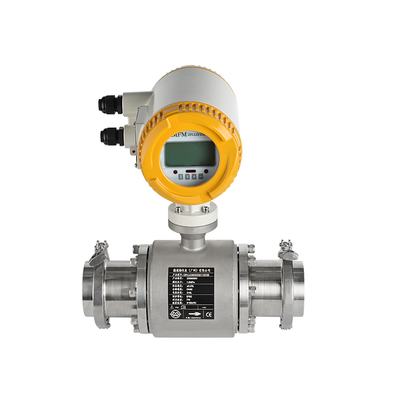 Sanitary clamp type electromagnetic flowmeter