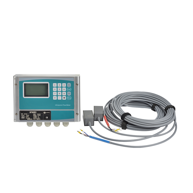 Wall mounted ultrasonic flow meter